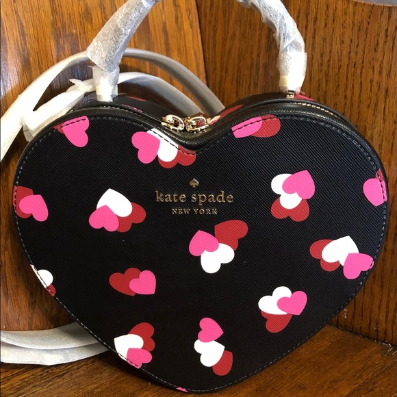 NWT-Kate Spade-SET-Love Shack-Flutter Hearts Crossbody & Heart Coin Purse-$428 - Picture 2 of 15